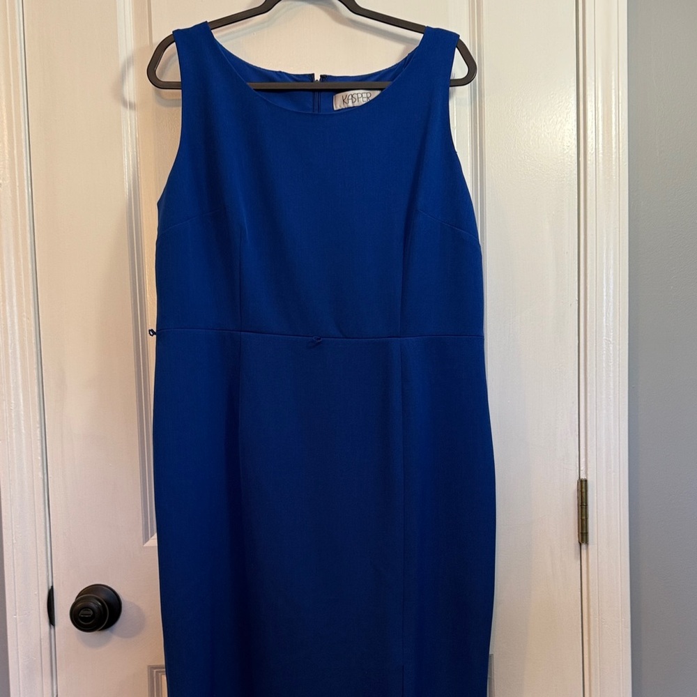 Kasper Royal Blue Midi Dress